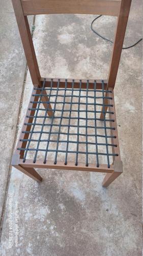 Black Riempies, Repairing a James Mudge chair