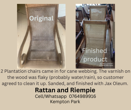 Plantation chairs, renewed