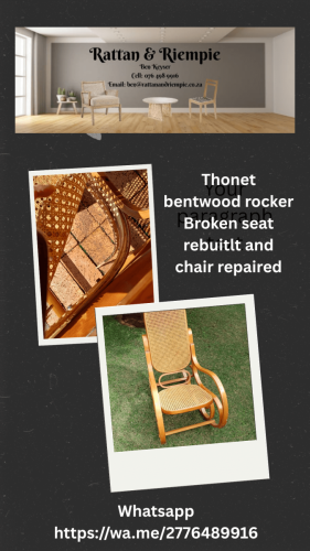 Thonet bentwood rocker rebuild